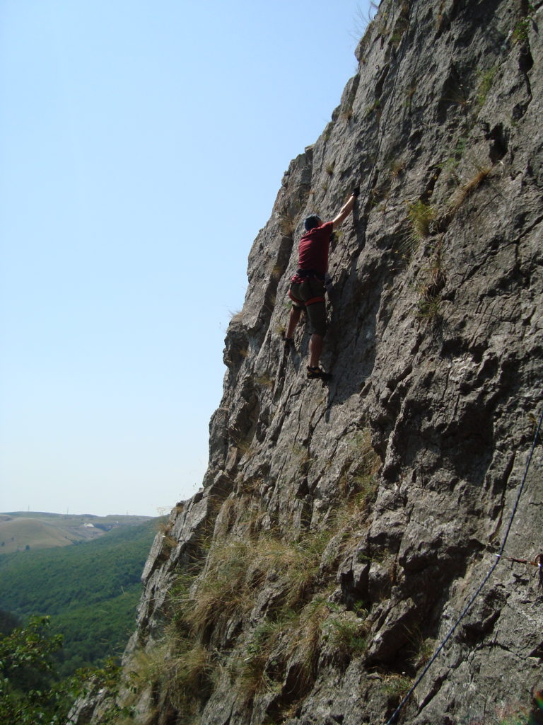 Rock climbing in Tureni Gorge, 2012