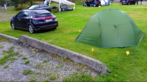 Camping near Odda, Norway