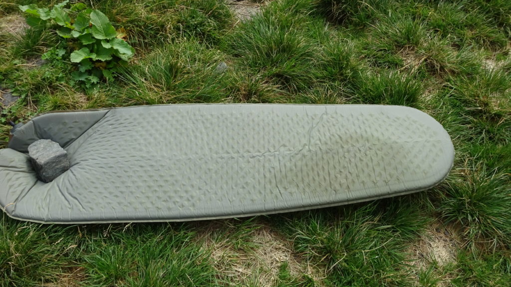 Drying my Therm-a-Rest sleeping mat after two days of heavy storm in Făgăraș mountains, 2017